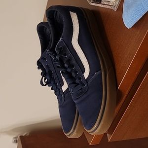 Vans Navy Low-top Canvas Sneakers